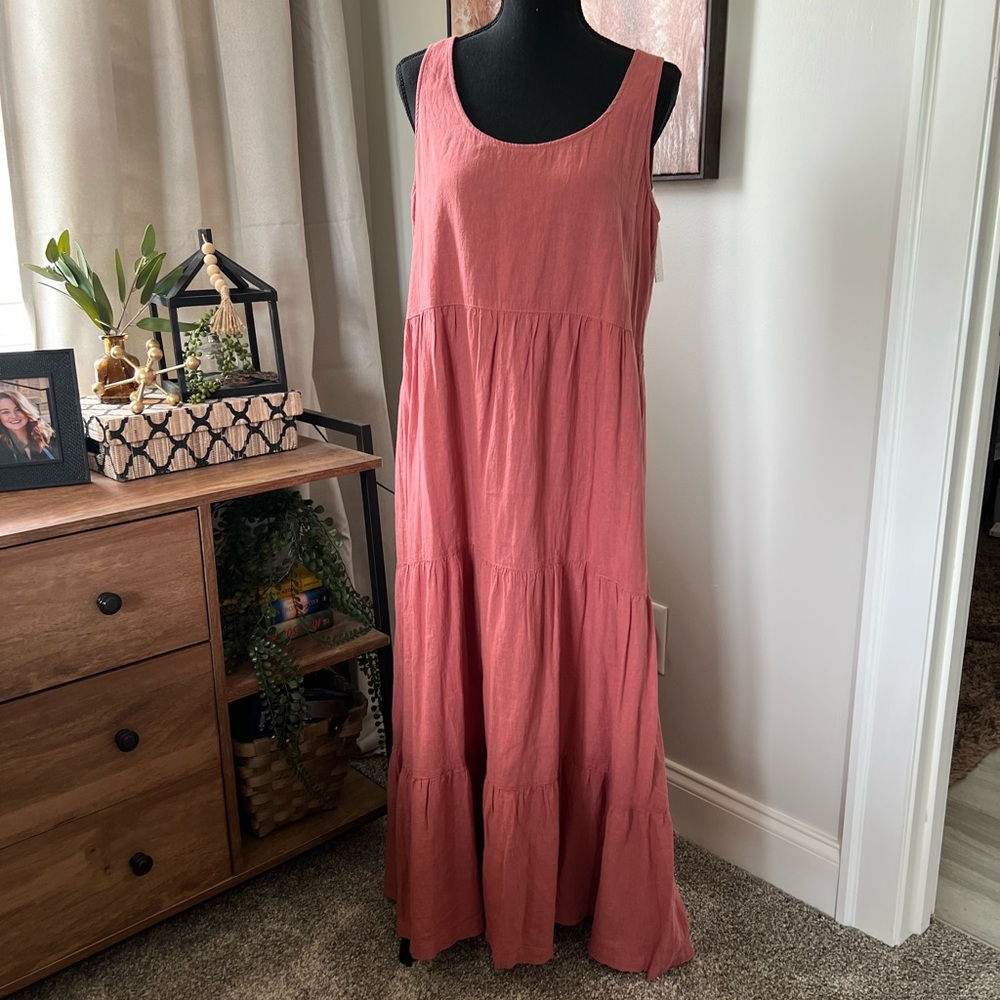 NWT Nicole Miller maxi dress, mauve